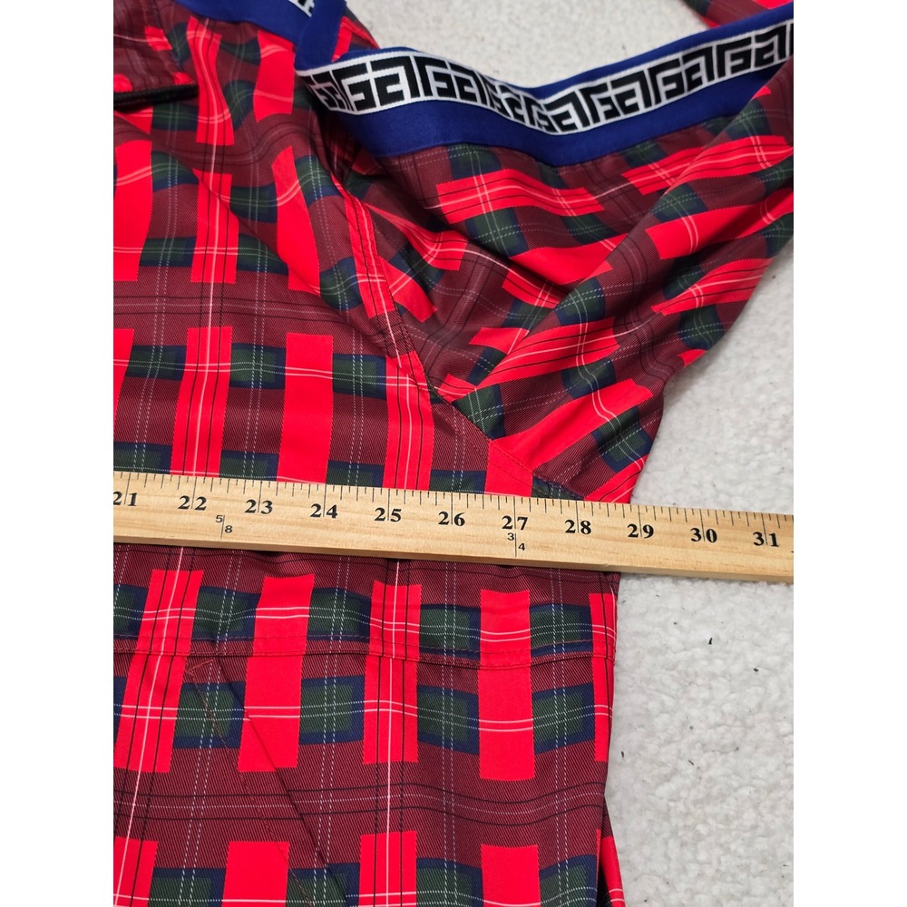 Nike Giannis Coming to America Track Jacket Red Plaid Prince Akeem 2XL - Picture 9 of 13